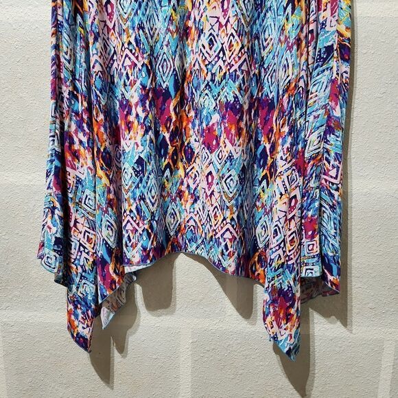 Hot Kiss Vibrantly Colorful Handkerchief Skirt - Picture 3 of 6